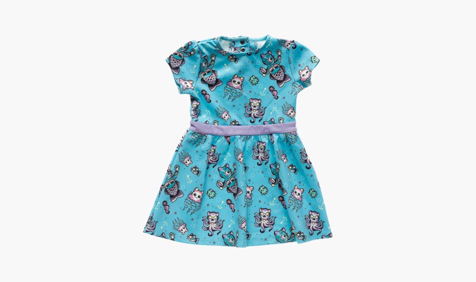 Vestido Type azul para niña